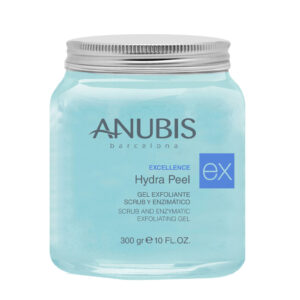 بسته ۳۰۰ میلی‌لیتری ژل لایه‌بردار Anubis Excellence Hydra Peel – در پس‌زمینه سفید، نوشته برجسته برند.