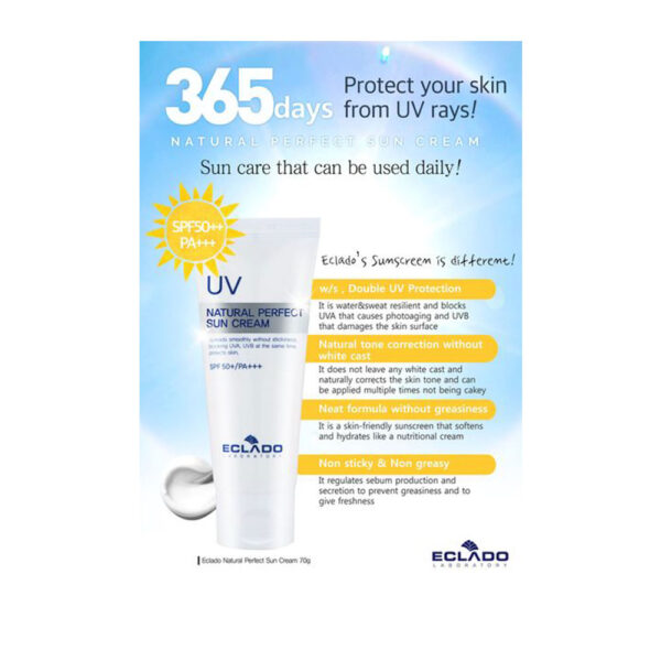 کرم ضد آفتاب نچرال پرفکت اکلادو SPF50