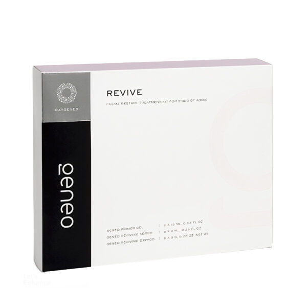 عکس جعبه کیت Pollogen Geneo Revive شامل کپسول‌ها و ژل‌ و سرم‌